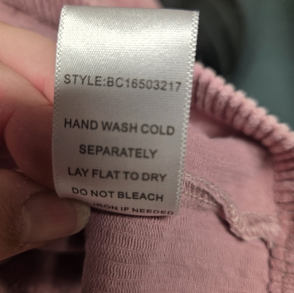 Kendall & Kylie Corduroy Mini Skirt in Blush Pink Medium Women's - Picture 5 of 5